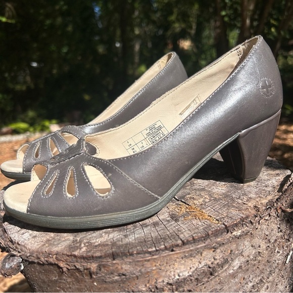 Dr Martens Pump Maria Cut Out Peep Toe Grey Palatine 13110020 Doc Martins Size 7 - Picture 1 of 12